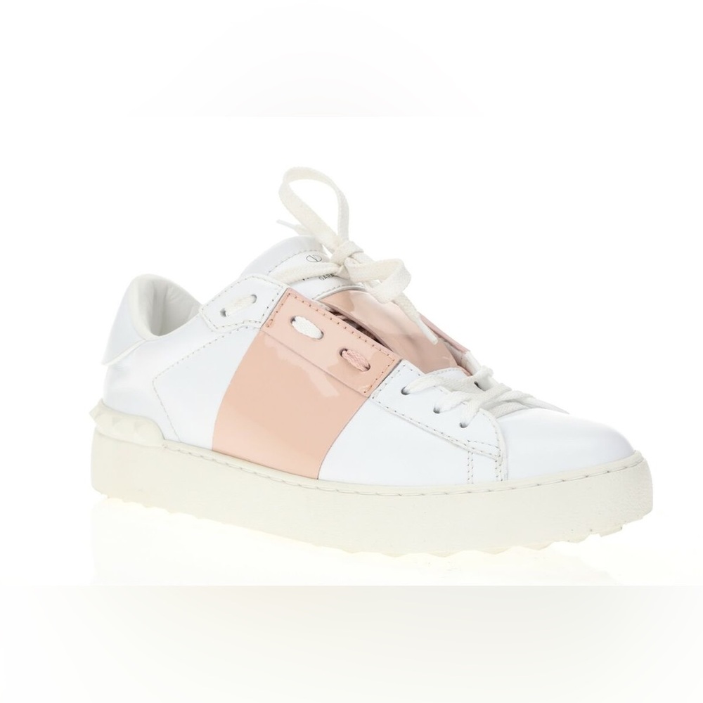 Valentino Garavani white leather rockstud Sneakes